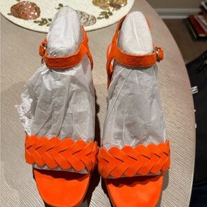 NEW! Never Worn Naturalizer Orange Women's Heels